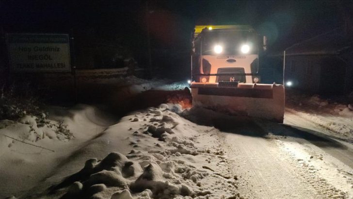 İnegöl’de Kapalı Köy Yolu Yok