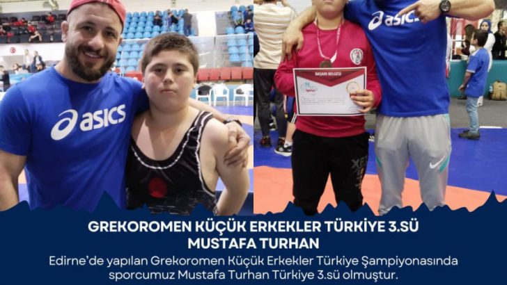 GREKOROMEN KÜÇÜK ERKEKLER TÜRKİYE 3.SÜ MUSTAFA TURHAN