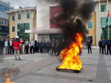 MUSTAFAKEMALPAŞA BELEDİYESİ’NDEN YANGIN TATBİKATI