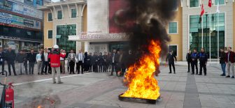 MUSTAFAKEMALPAŞA BELEDİYESİ’NDEN YANGIN TATBİKATI