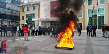 MUSTAFAKEMALPAŞA BELEDİYESİ’NDEN YANGIN TATBİKATI